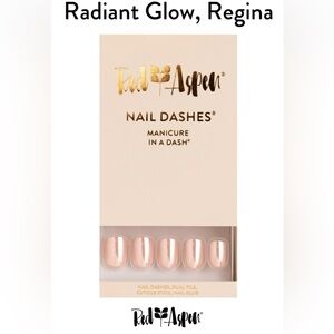 Red Aspen Nail Dashes - Radiant Glow, Regina 
Short Square Glazed B6f
